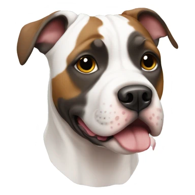 Tricolor pitbul sticker