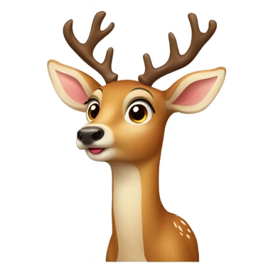Deer sending kiss  sticker