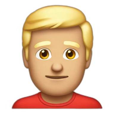 Trump in red camisole sticker