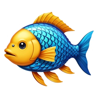 Hoizontally Rotating Fish sticker