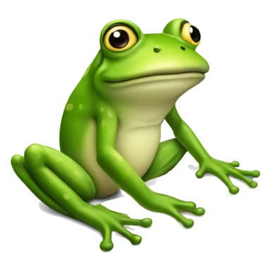 frog writting sticker
