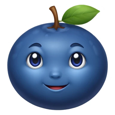 Single blueberry sticker