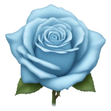 Pastel blue rose sticker