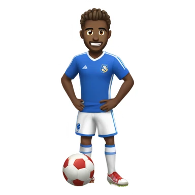 Footballer sonic sticker