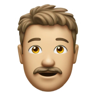 toilet with a head sticker