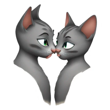 cat kiss sticker