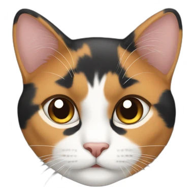 Two calico cat sticker