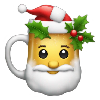 christmas beer sticker