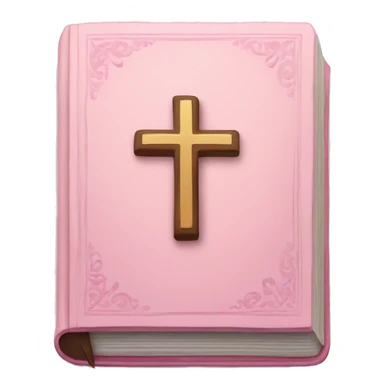 soft pink bible sticker