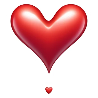 Super red heart  sticker