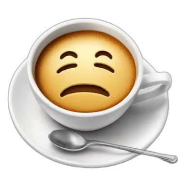  Coffee on a saucer, on the saucer there's a cinnamon stick and a pack of dollars. sticker