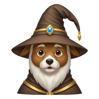 Wizard dog sticker