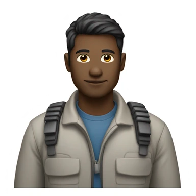 black-haired, white-skinned systems engineer sticker