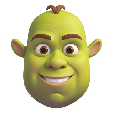 iconic Shrek face sticker