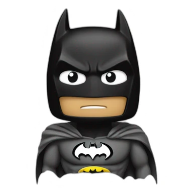 Batman with balck heart sticker