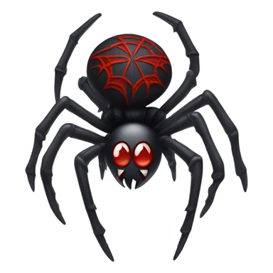 gothic spider with red cross sticker