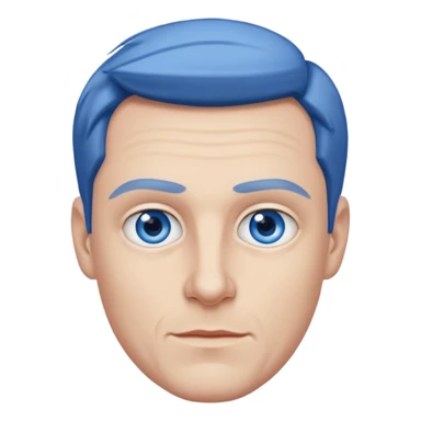 Elmer Bäck, Finnish Actor (b.1981) with blue eyes sticker