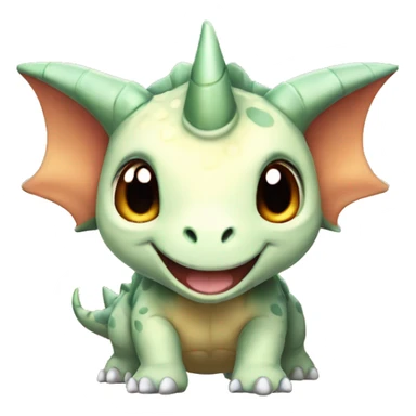 cute triceratops pokemon sticker