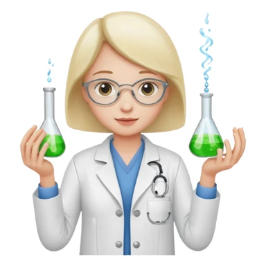 pathology-themed lab technician sticker