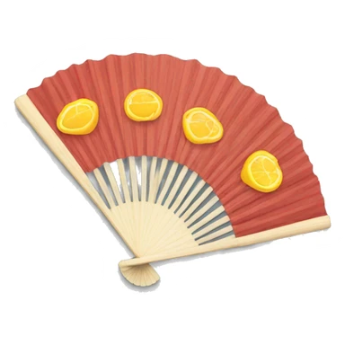 Hand fan sticker