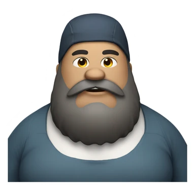 Incredibly overweight bearded shark sticker