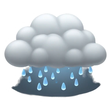 rain cloud sticker