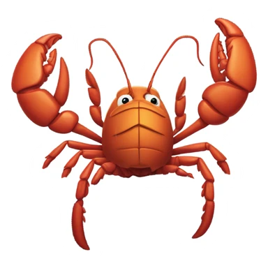 Crawfish snow cold sticker