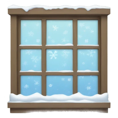 Snow window sticker