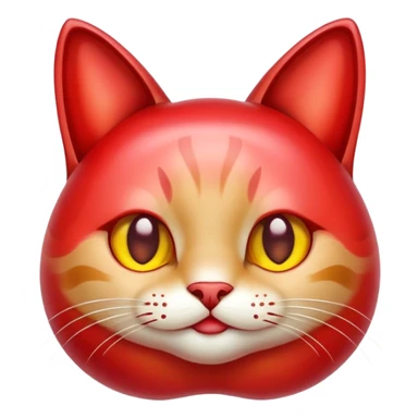 Un gato manzana sticker
