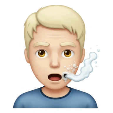 frothing at the mouth sticker