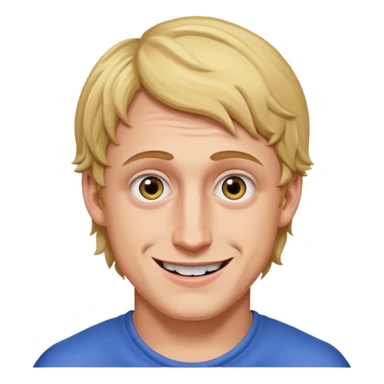 Logan Paul with a creepy smile sticker
