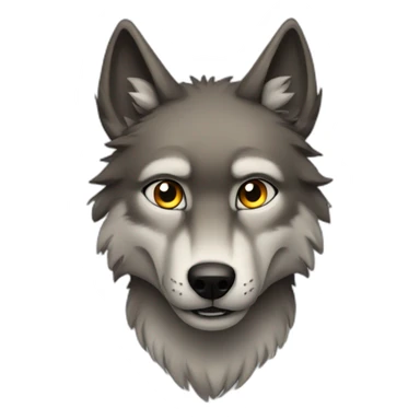 wolf furry sticker