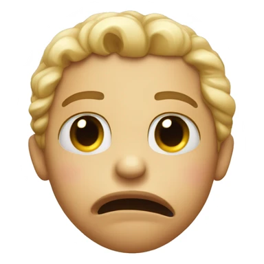 crying with a kissing mouth and 'yeah' hand sticker