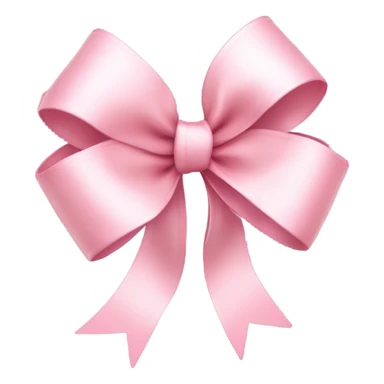 light pink ribbon bow sticker