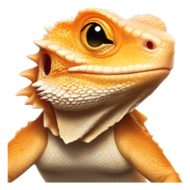orange bearded dragon sticker