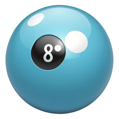 Light blue eight bl sticker