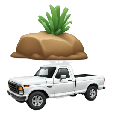 white ford truck sticker