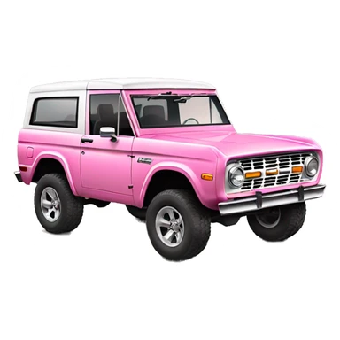 Pink ford bronco sticker