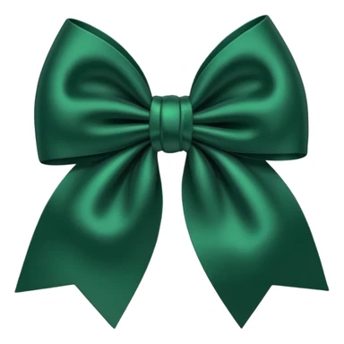 
dark green bow sticker