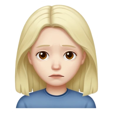 Sad face WITH A middle ringer sticker