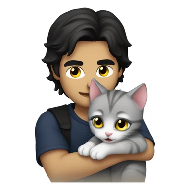 Damon salvatore hugs kitten sticker