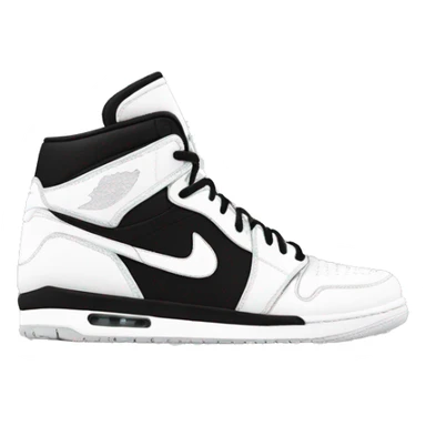 nike air jordan black and white sticker
