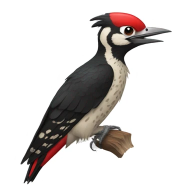 Mentally unstable woodpecker sticker