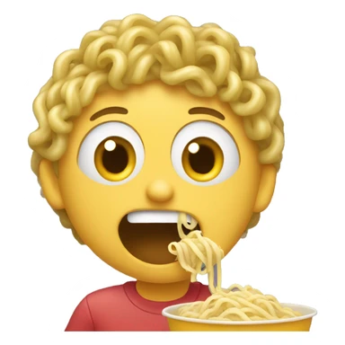 Eating noodles  sticker