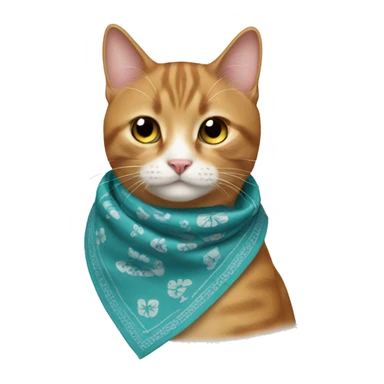 cat with a bandana sticker