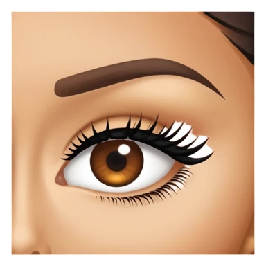 Side eye with lashes sticker