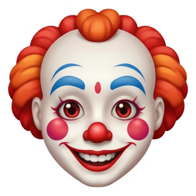 clown smile friendly sticker