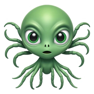 a weird alien  sticker