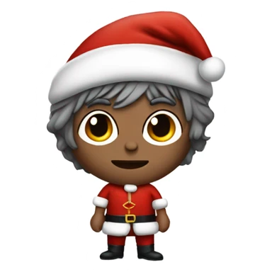 keith richards in santa costume sticker