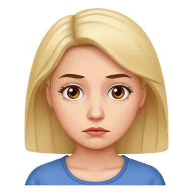 I want an emoji of a sassy woman looking unimpressed as if to say "yeah...no..." sticker